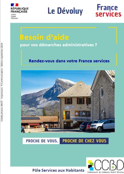 Plaquette France Services Dévoluy Plaquette France Services Dévoluy