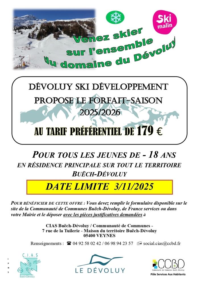 Aide Forfait ski Dévoluy Aide Forfait ski Dévoluy